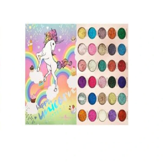 Happy Unicorn 30 Color Glitter Eyeshadow Palette