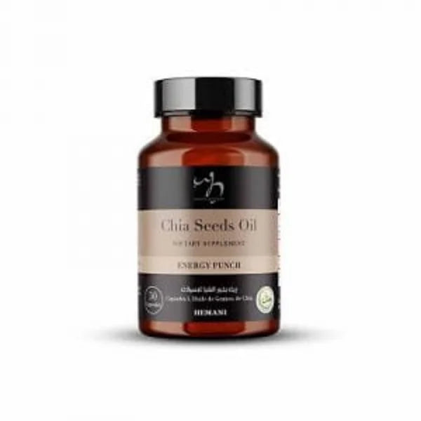 Hemani Chia Seed Oil Dietary Supplement (Energy Punch) 50 Capsule