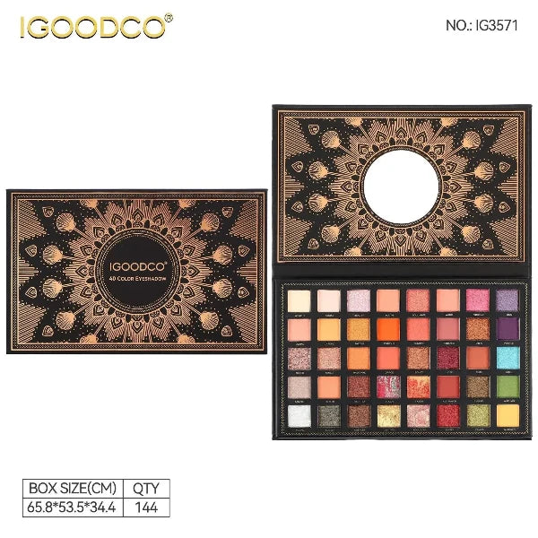 IGOODCO 40 color SHADES EYE & FACE MULTI CUBE BEAUTY PALETTE