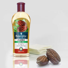 BeautyVoc Jojoba Hair Oil 200 ml | Promotes Hair Growth, Reduces Hair Fall & Dandruff