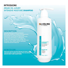 LUXLISS Intensive Moisture Argan Oil Shampoo 500ml