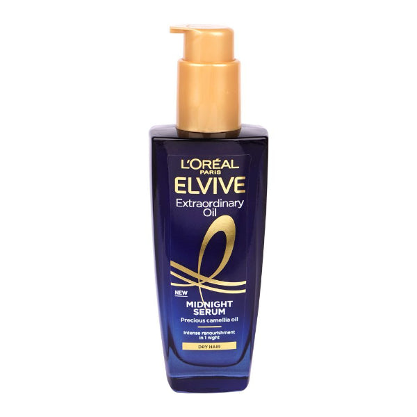 L'Oreal Paris Elvive Extraordinary Oil Midnight Serum With Camellia Oil For Dry Hair 100 ML