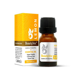 BeautyVoc Pure Lemon Oil 10 ml | For Bright Skin | Acne Fighting | Fade Dark spots