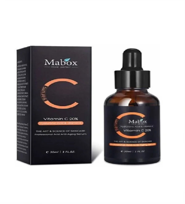 Mabox Vitamin C Serum 30ml , Acne Clarifying Anti-Aging Whitening Anti-Wrinkle
