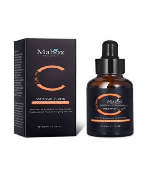 Mabox Vitamin C Serum 30ml , Acne Clarifying Anti-Aging Whitening Anti-Wrinkle