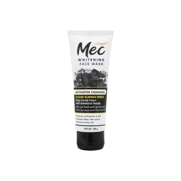 Mec Whitening Activated Charcoal Face Wash