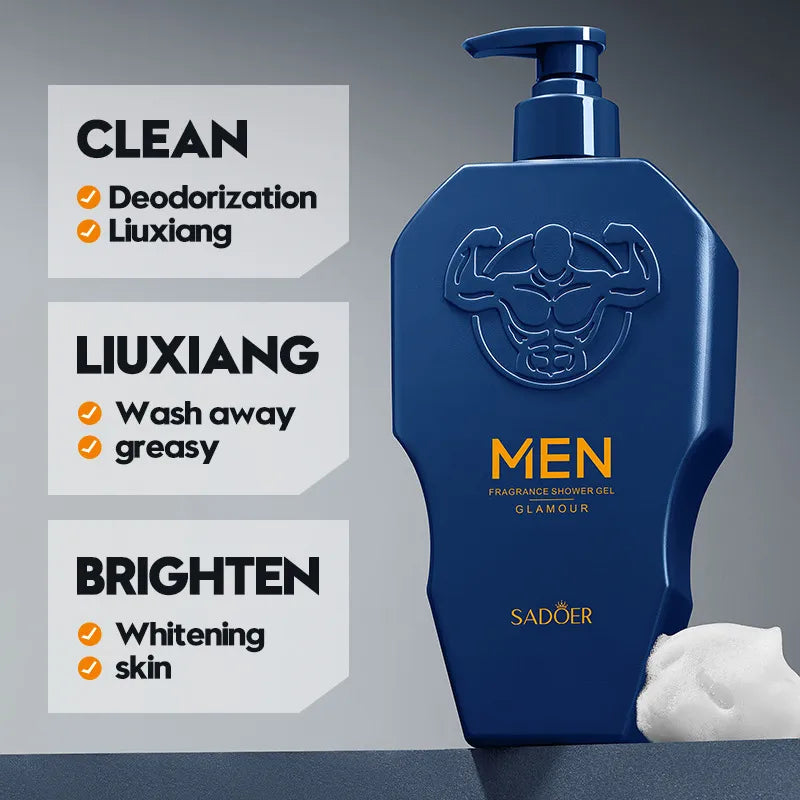 Men's Body Wash SADOER Foam Body Wash To Clean The Body and Stay Fragrant Cross-border Trade Skincare Wholesale
