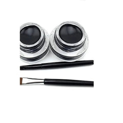 Miss Rose Gel Eyeliner + Eye Shimmer Set Of 2 Colors Black And Brown