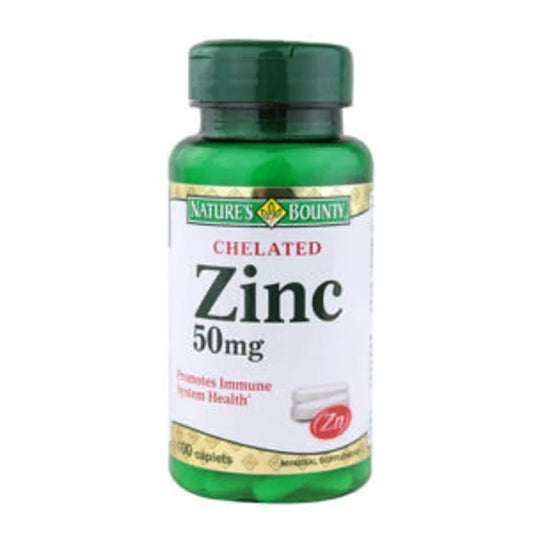 Nature's Bounty Chelated Zinc 50mg Caplets