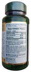 Nature's Bounty Acetyl L-Carnitine HCl 400mg (30 Capsules)