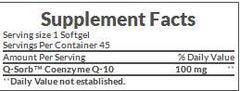 Nature's Bounty Co Q-10 100mg 45 Rapid Release Softgels