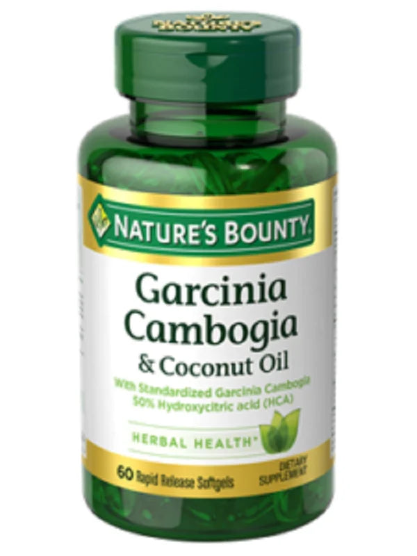 Nature’s Bounty Garcinia Cambogia & Coconut Oil 1000mg 60 Rapid Release Softgels