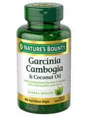 Nature’s Bounty Garcinia Cambogia & Coconut Oil 1000mg 60 Rapid Release Softgels