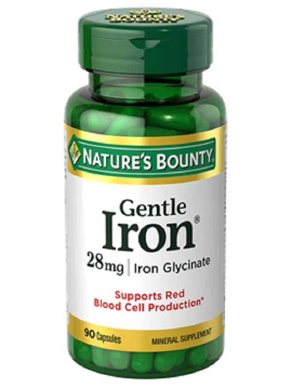 Nature’s Bounty Gentle Iron 28mg 90 Capsules