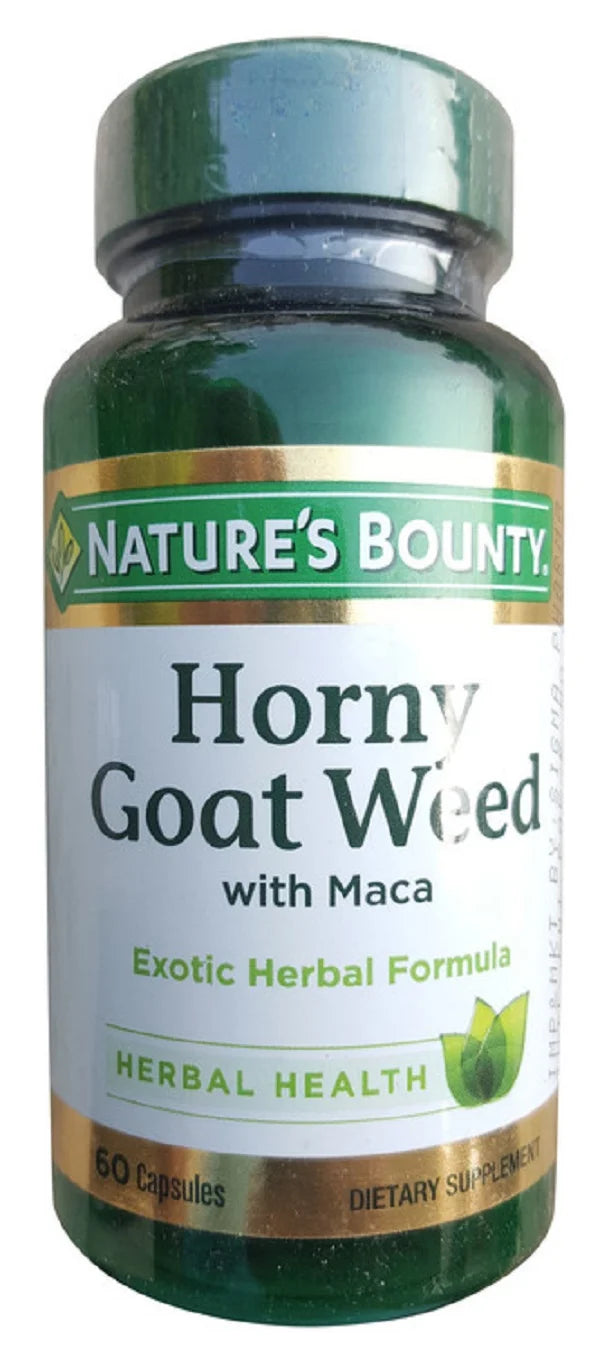 Nature’s Bounty Horny Goat Weed with Maca 60 Capsules – Manmohni