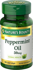 Nature’s Bounty Peppermint Oil 50 mg (90 Coated Softgels)