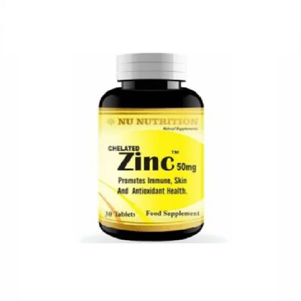 Nu Nutrition Zinc 50mg (Chelated) 30 Tablets