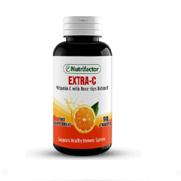 Nutrifactor Extra-C Vitamin C With Rose Hips 90 Tablets (Copy)