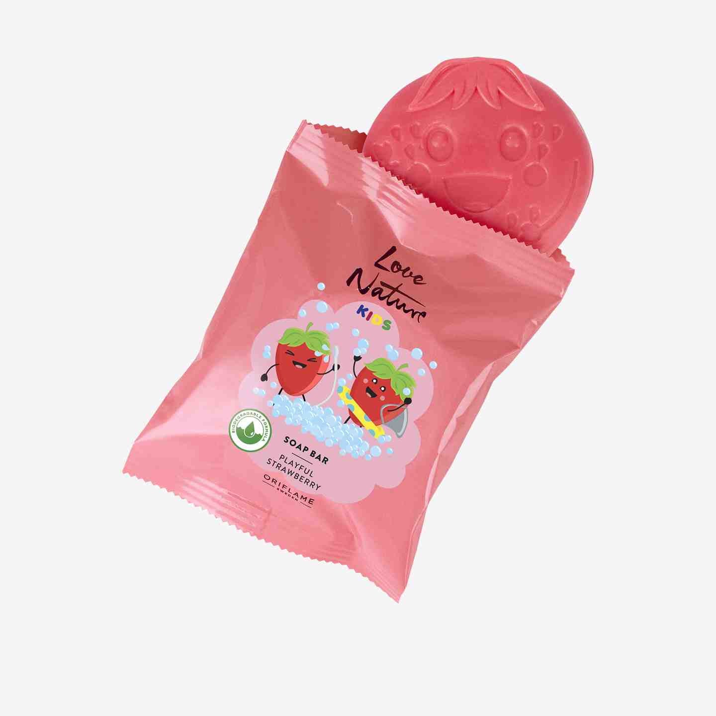 Oriflame LOVE NATURE Kids Soap Bar Playful Strawberry Online in Pakistan On Manmohni 1