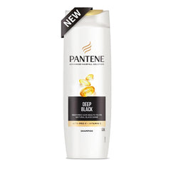 Pantene Advanced Hairfall Solution + Deep Black Shampoo, 185ml