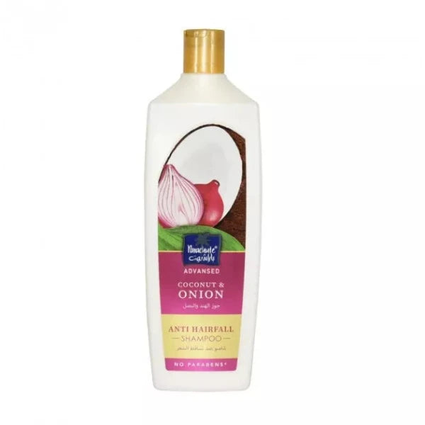 Parachute Advanced Coconut & Onion Anti Hairfall Shampoo bottle, designed to strengthen and nourish hair.