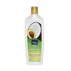 Parachute Daily Moisture Shampoo with Avocado and Coconut, 340ml packaging for hair hydration and strength.