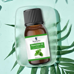 BeautyVoc Peppermint Essential Oil 30 ml | 100% Pure & Natural | Aromatherapy, Massage, Skin & Hair Care