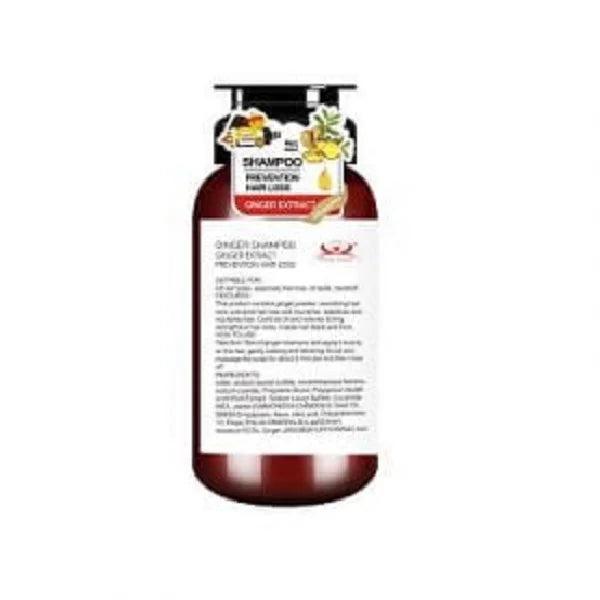 Pretty Cowry Natural Plant Extract Oem Ginger Hair Growth Shampoo 500ml