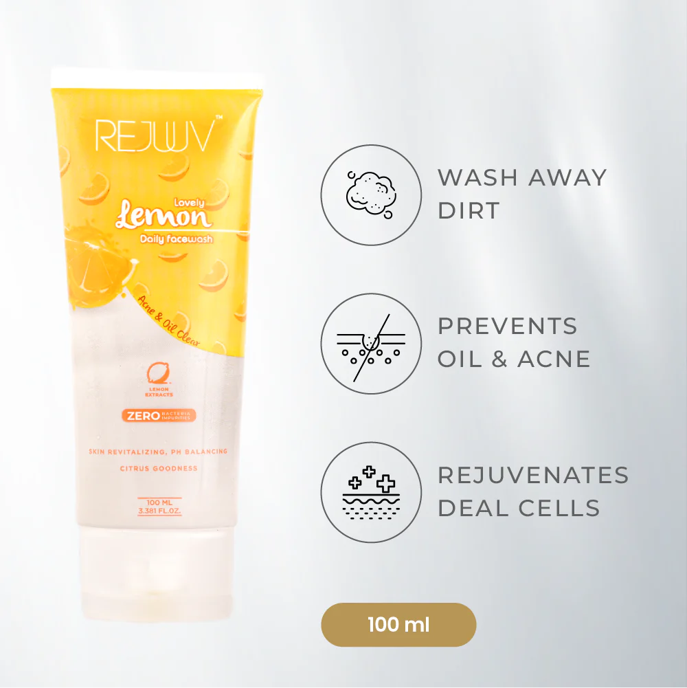 Rejuuv Lovely Lemon Daily Clear Face Wash 100ml