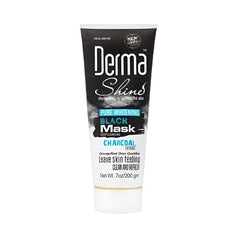 Derma Shine Pure Whitening Charcoal Black Mask 200g
