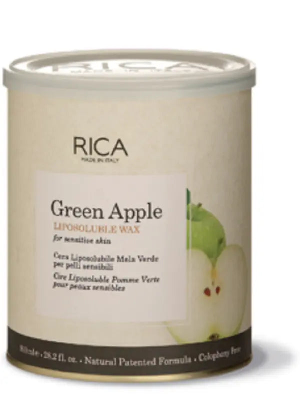 Rica Green Apple Liposoluble Wax For Sensitive Skin 800ML