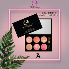Tv Parlour SIXER TERA-COTTA BLUSH PALETTE (BLACK)