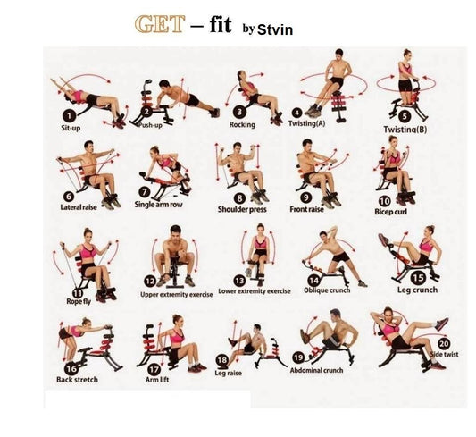Stvin Six Pack Abs Exerciser / Six Pack Machine 20 Different Mode For Exercise And Fitness