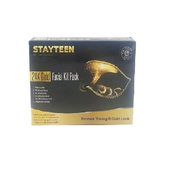 Stay Teen 24K Gold Facial Kit Pack Forever Young & Gold Look