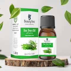 BeautyVoc Pure Tea Tree Oil 30 ml | Undiluted Essential Oil for Hair, Skin & Aromatherapy
