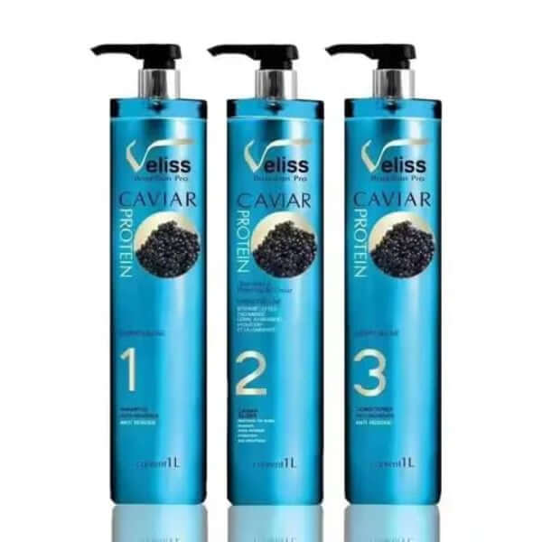 Veliss Brazilian Pro Caviar Protein Hair Treatment Set