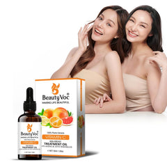 BeautyVoc Vitamin C Treatment Oil 50 ml - Non greasy | Best for Face & Skin | Anti aging | Brightens Skin
