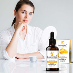 BeautyVoc Vitamin E Treatment Oil 50 ml | Non-Greasy | Cold-Pressed Oil for Hair Repair, Skin Nourishment & Anti-Aging Care