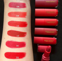 Miss Rose Lipsticks Set of 6 - Reds