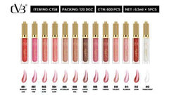 CVB SHIMMER BOMB LIPGLOSS WITH VITAMIN E SUPER SOFT PIGMENT C-158