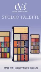 Cvb Studio Palette 12 Eye Shadow 1 Blush 1 Highlight 1 Compact Powder C219