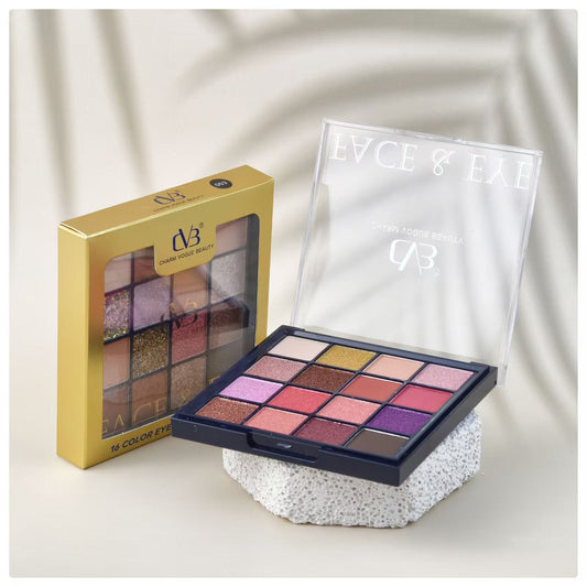 Cvb Face & Eye 16 Colors Eyeshadow Palette C207 16G
