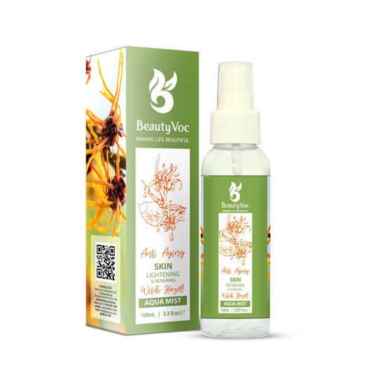 BeautyVoc Anti Aging Witch Hazel Aqua toner 100 ml - |Treat Open Pores | Calm irritated Skin