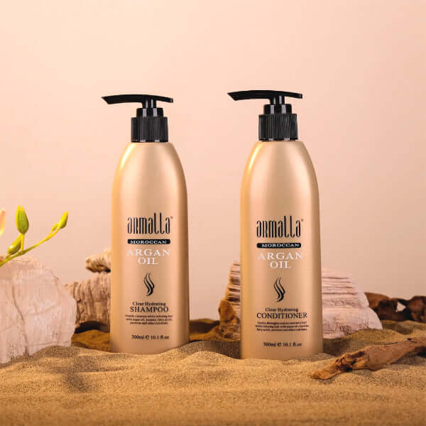 aRmalla Moroccan Argan Oil Shampoo and Conditioner Set