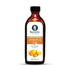 BeautyVoc Pure Vitamin E Oil 150 ml Undiluted | For Glowing Skin, Hair Growth, Fades acne marks, Dark spots & uneven skin tone