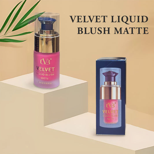 cvb Velvet Liquid Blush Matte Glides On skin Lasting Glow