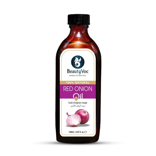 BeautyVoc Pure Red Onion Oil 150 ml - For Hair Growth, Hair Fall Control & Stronger Roots | Natural Scalp Nourishment