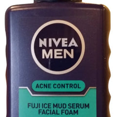 Nivea Men Acne Control Fuji Ice Mud Serum Facial Foam 120 ML
