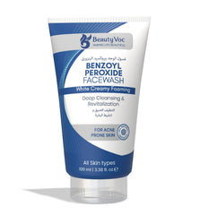 BeautyVoc Benzoyl Peroxide Face Wash 100 ml - Anti acne treatment, Deep Cleanser for Pimples, Blackheads & Breakouts