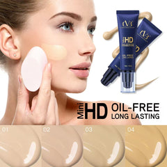 Cvb Mini Hd High Definition Foundation Oil-Free Long Lasting Net 15 Ml C245 Set of 2 Pics